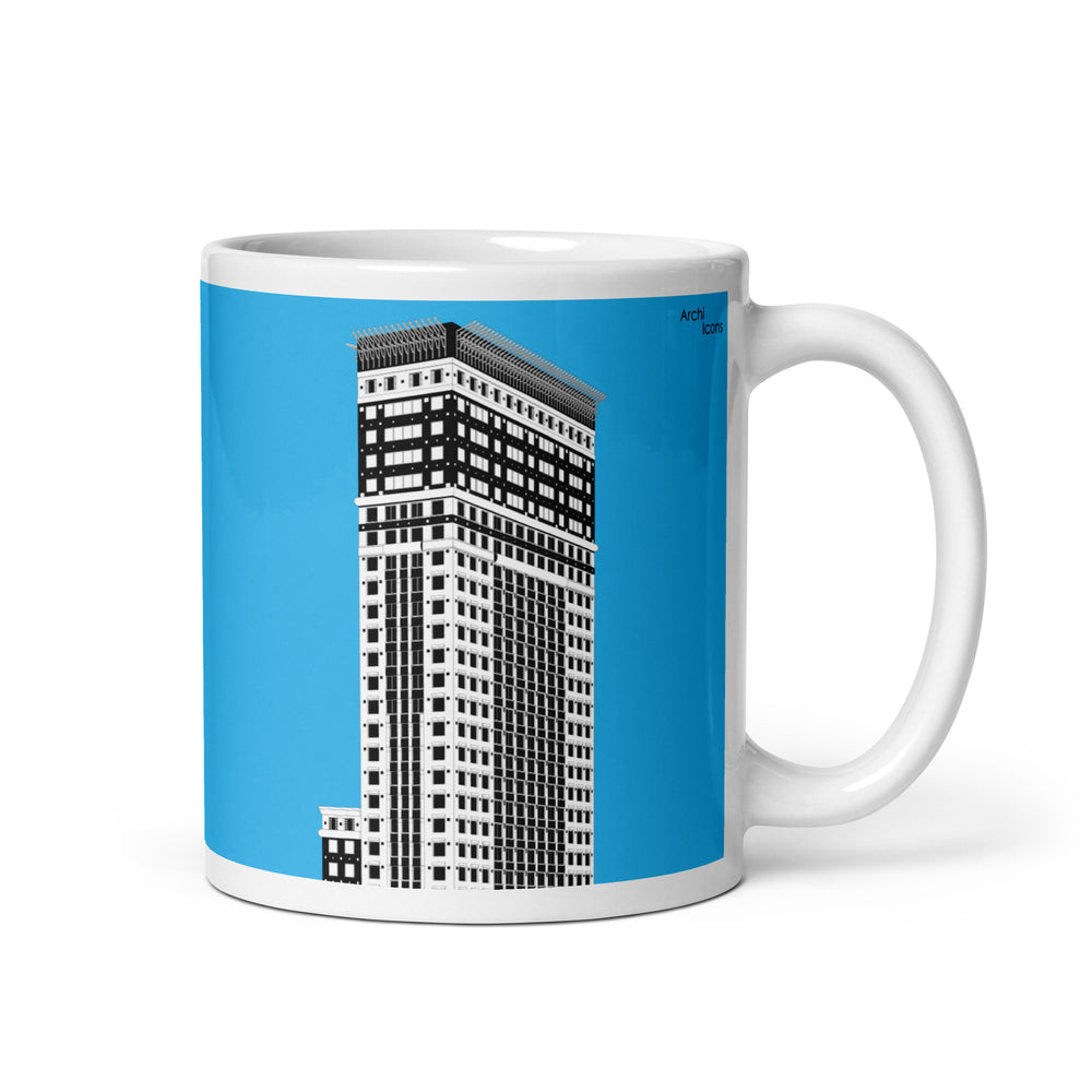 Carnegie Hall Tower Blue Mugs