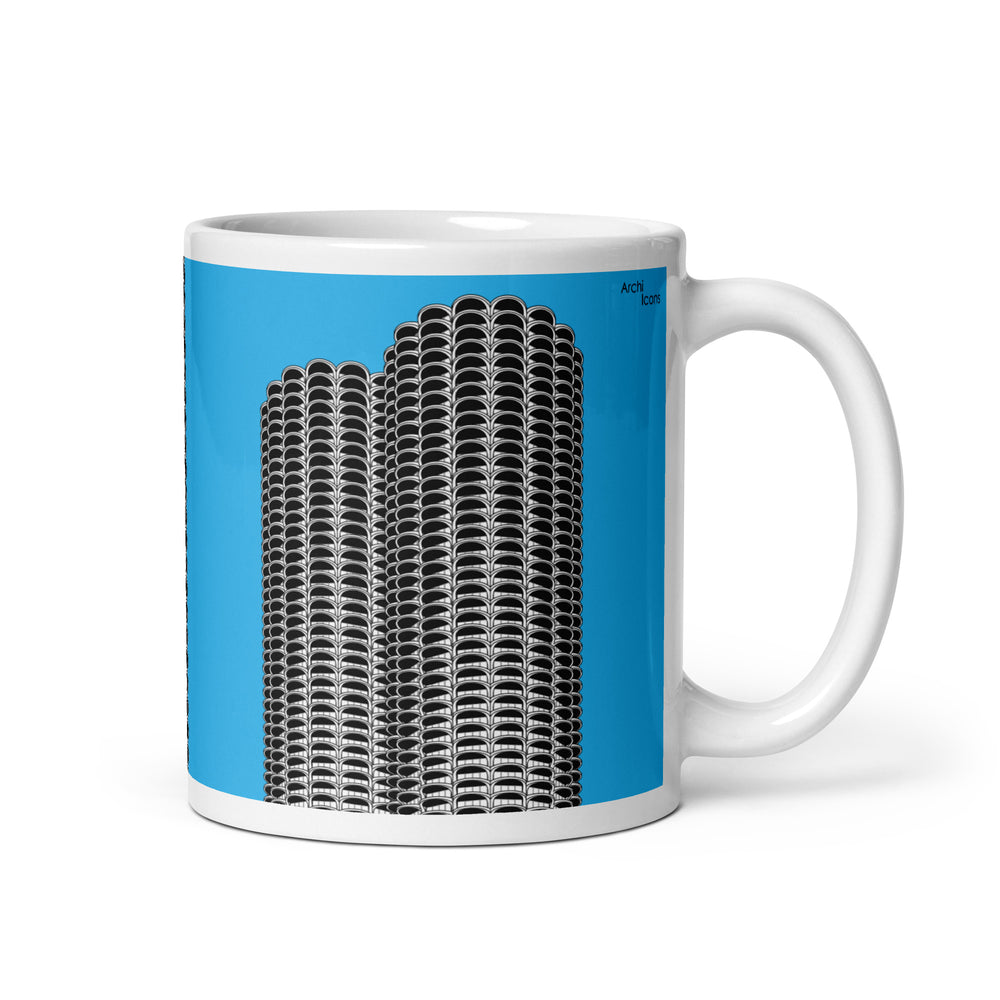 Marina City Blue Mugs