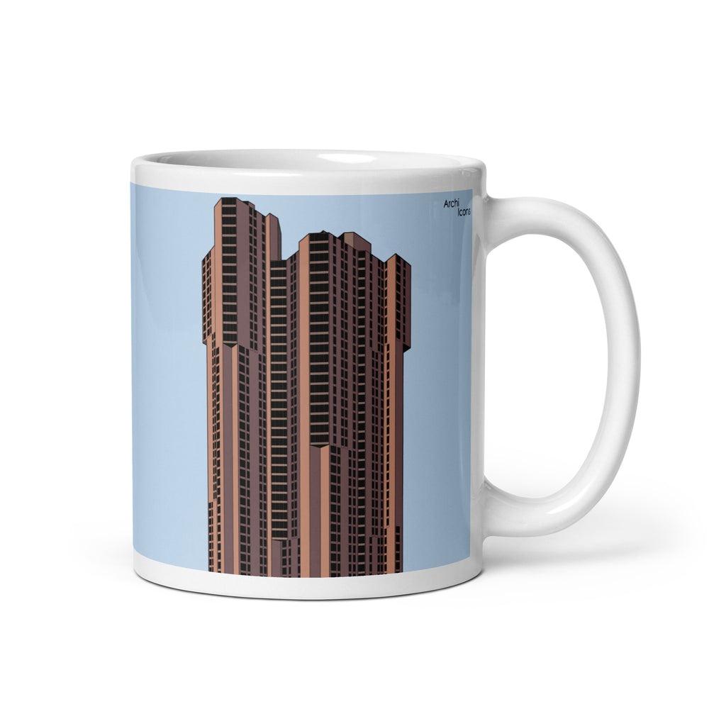 River Park Towers Colour Illustration Mugs