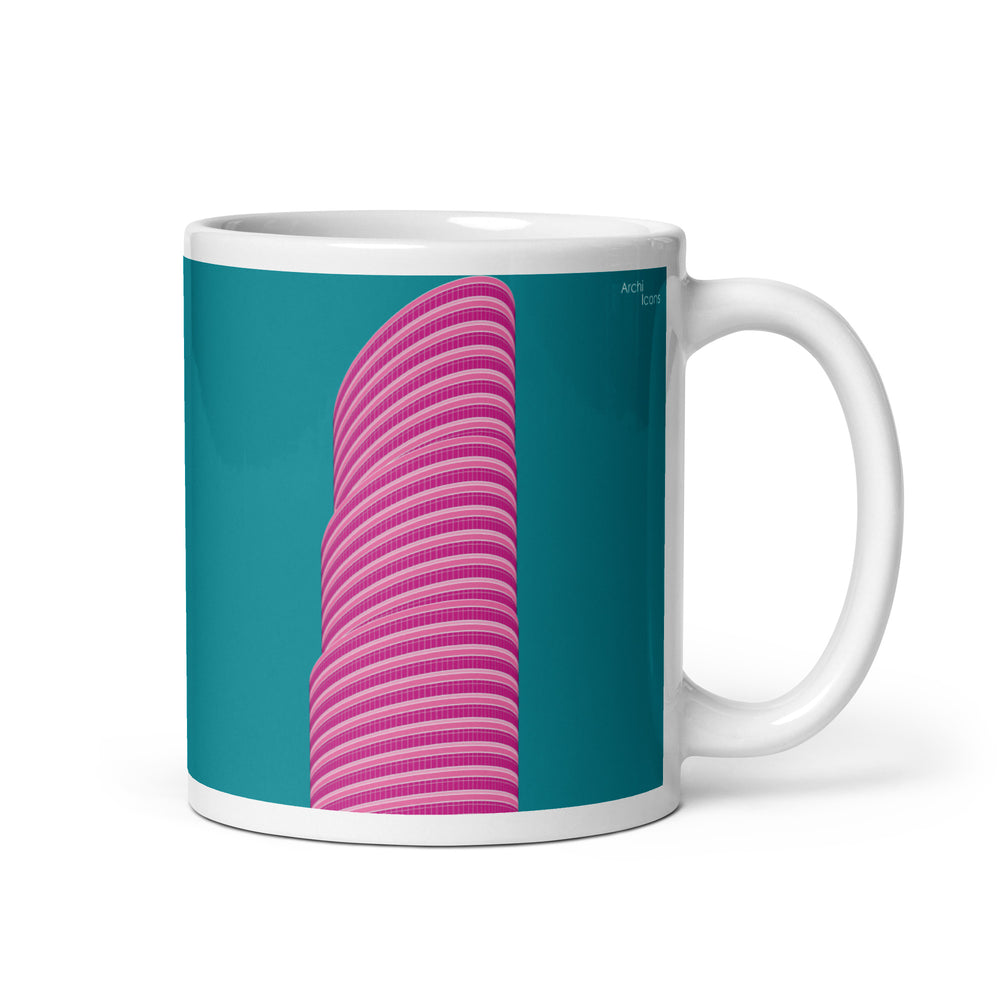 Lipstick Building Colour Illustration Mugs
