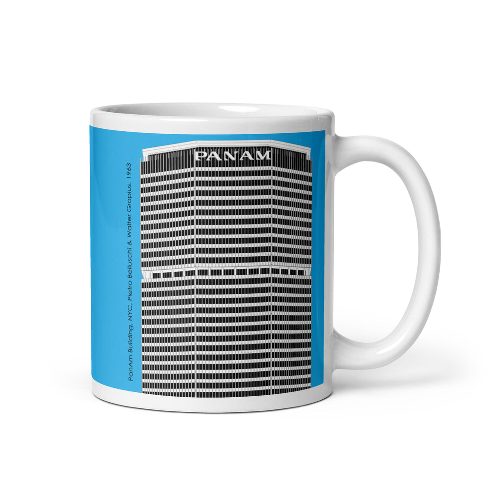 PanAm/MetLife Building Blue Mugs