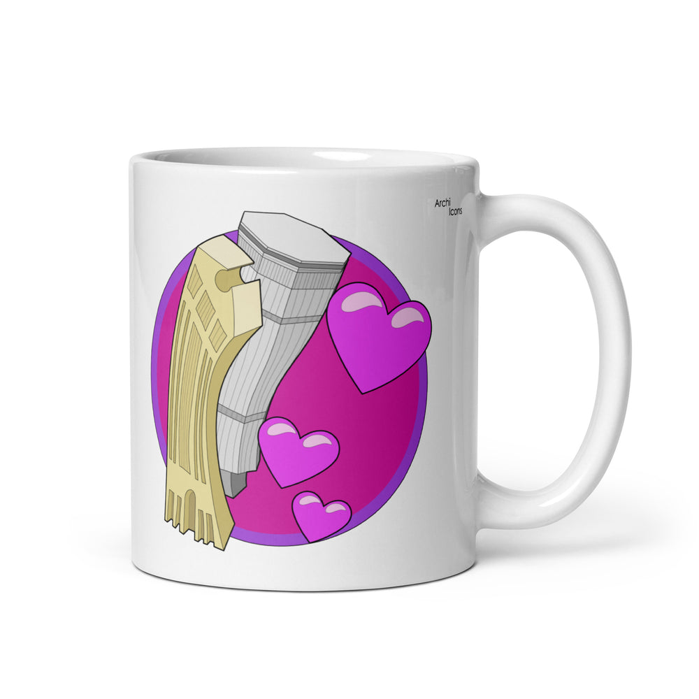 Stylistic Love Affair (the PanAm Building snogging the AT&T Building) Mugs