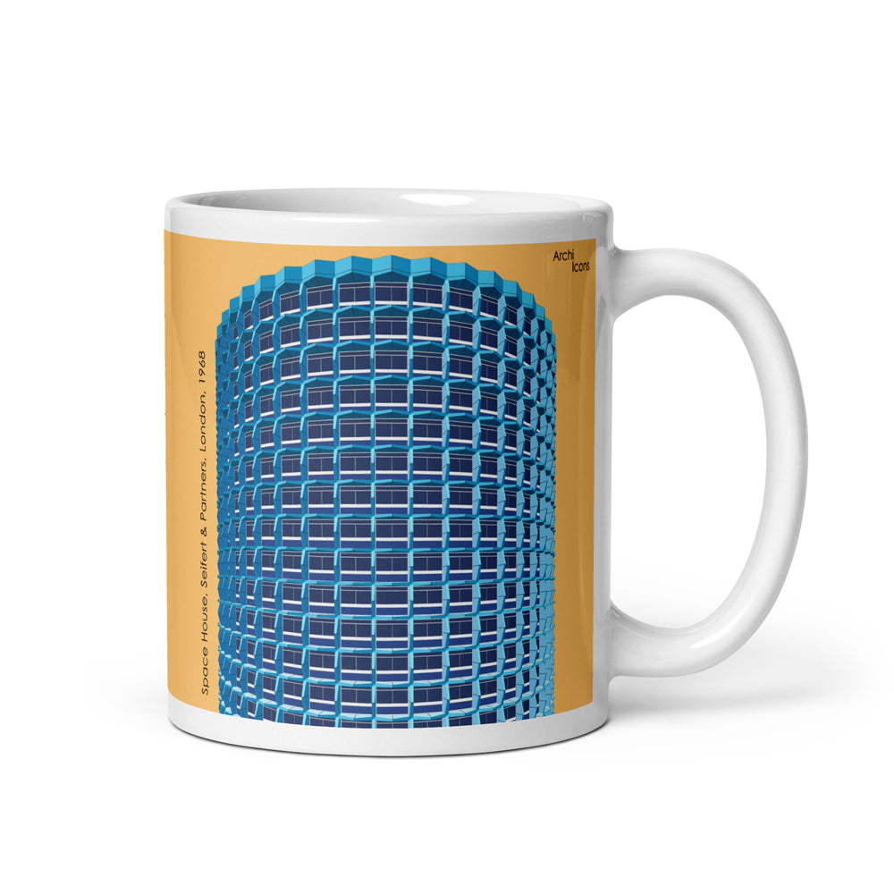 Space House Colour Illustration Mugs