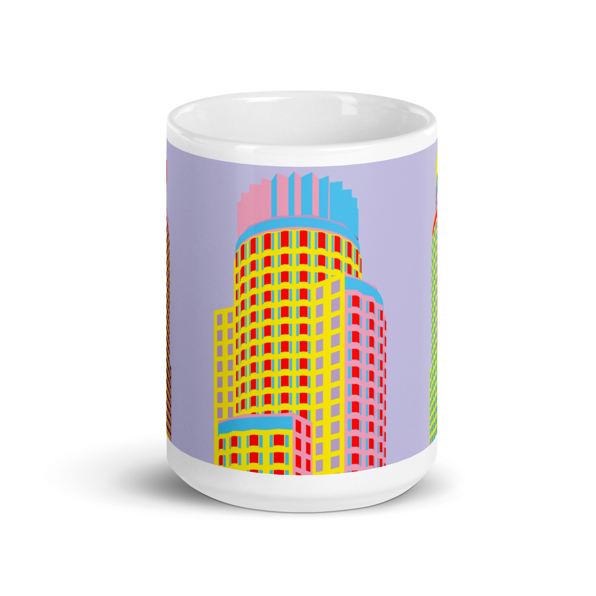 Library Tower / US Bank Tower LA Colour Illustration Mugs