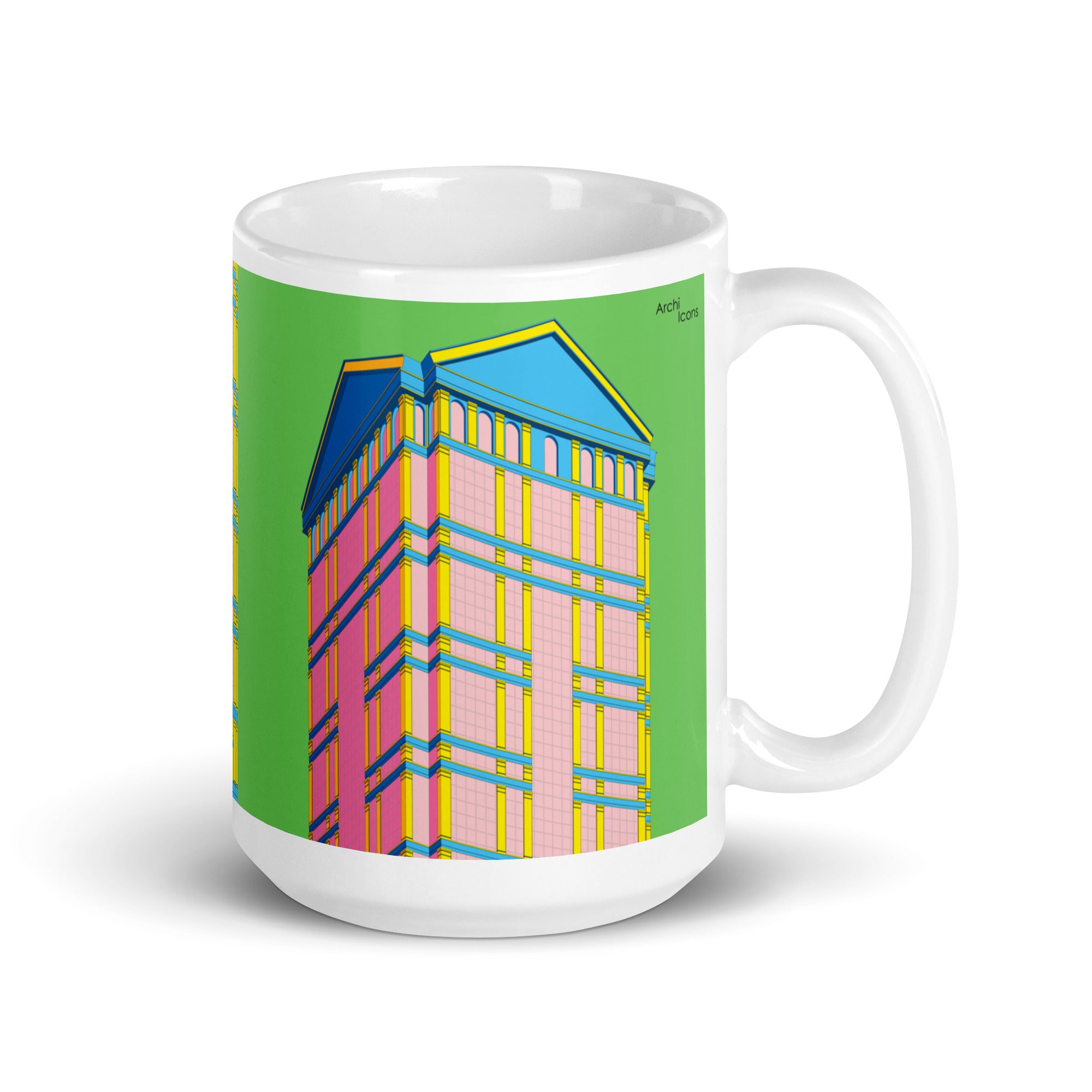 77 West Wacker Colour Illustration Mug