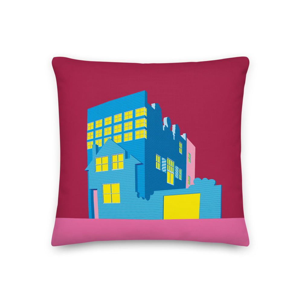 Blue House Cushions (45*45cm Or 55*55cm)
