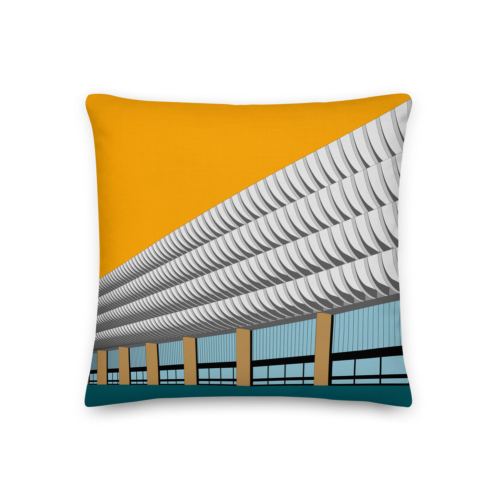 Preston Bus Station Orange Cushions