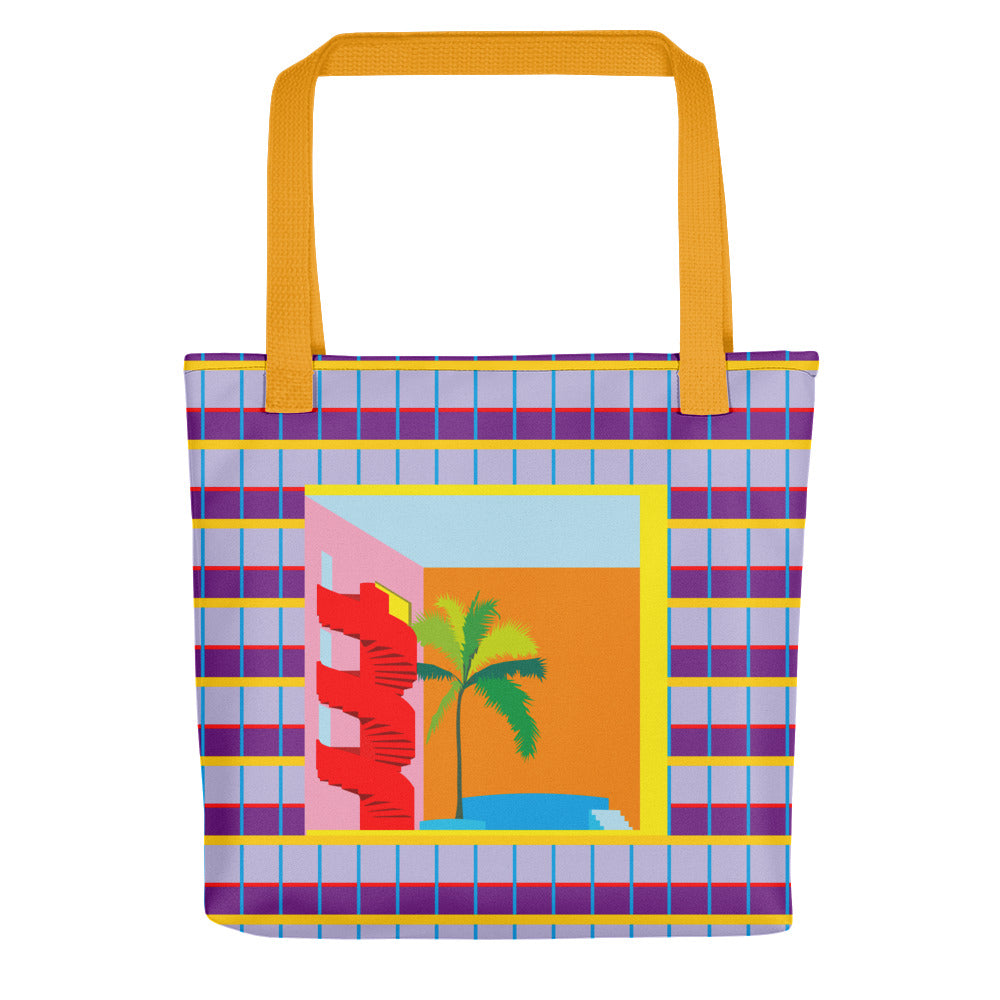 Atlantis Condominium Miami Tote Bags