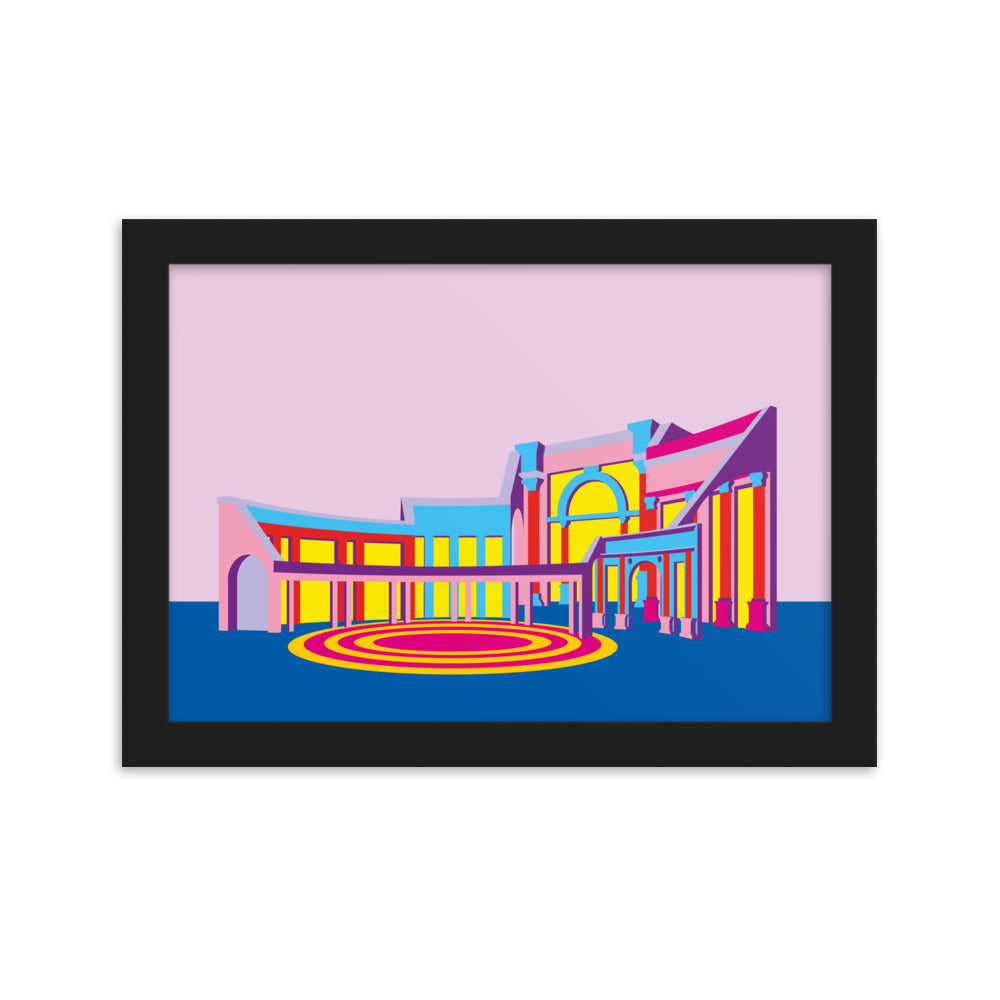 Piazza D'Italia Framed Print