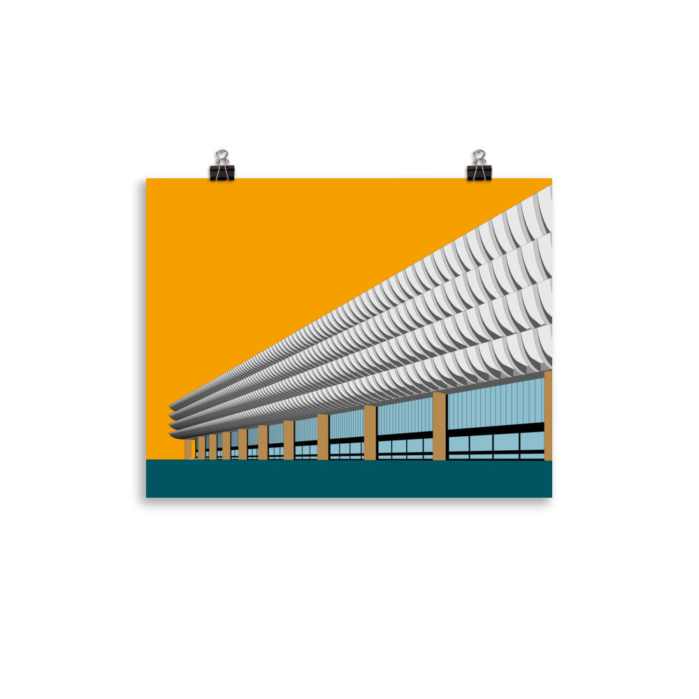 Preston Bus Station Orange Posters