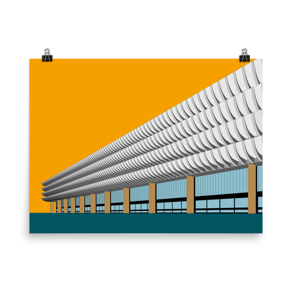 Preston Bus Station Orange Posters