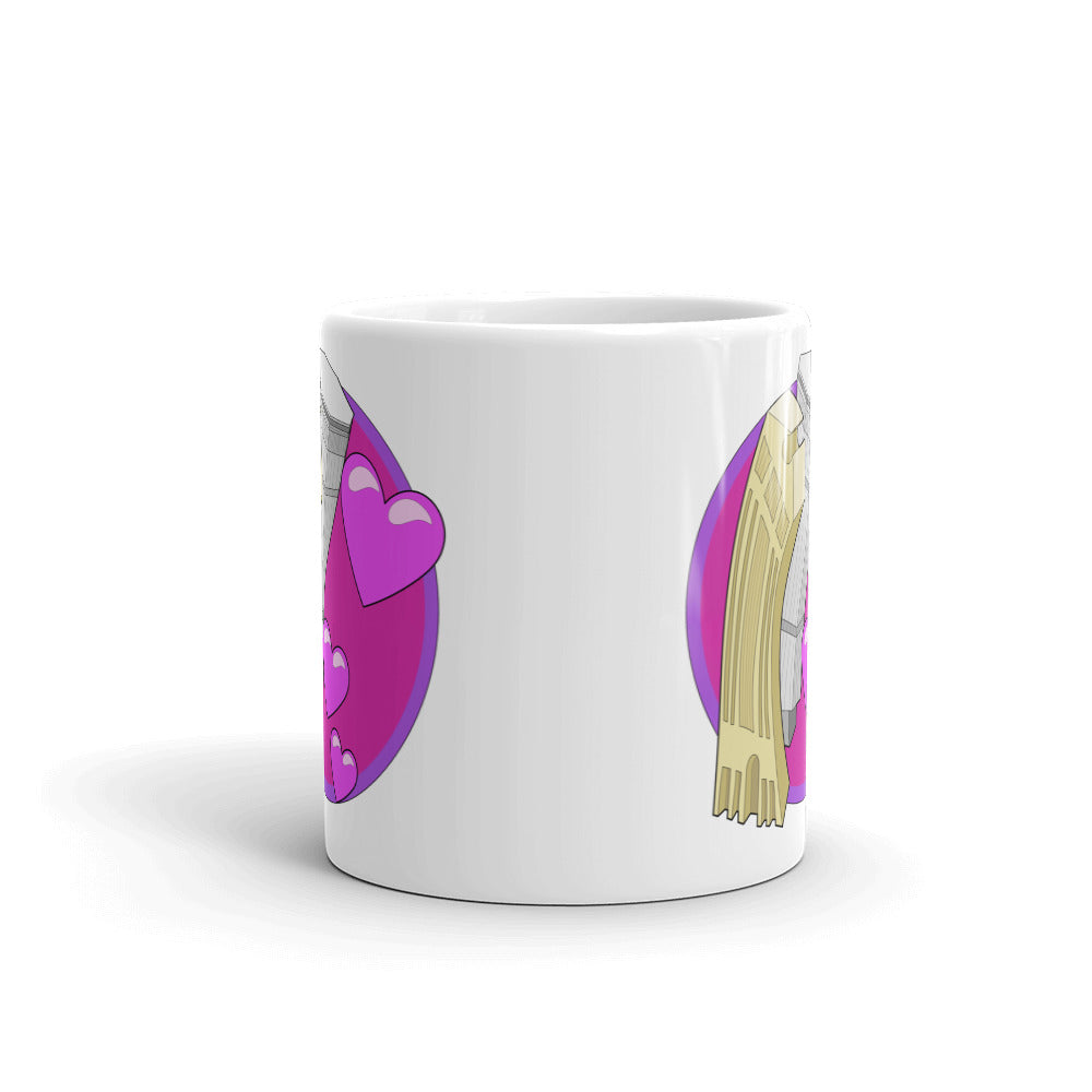 Stylistic Love Affair (the PanAm Building snogging the AT&T Building) Mugs