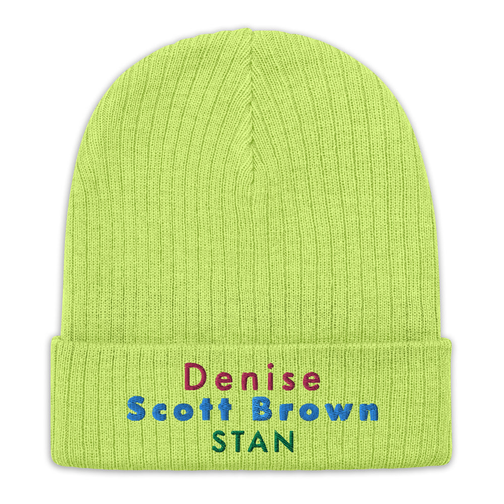 Denise Scott Brown Ribbed Knit Beanie