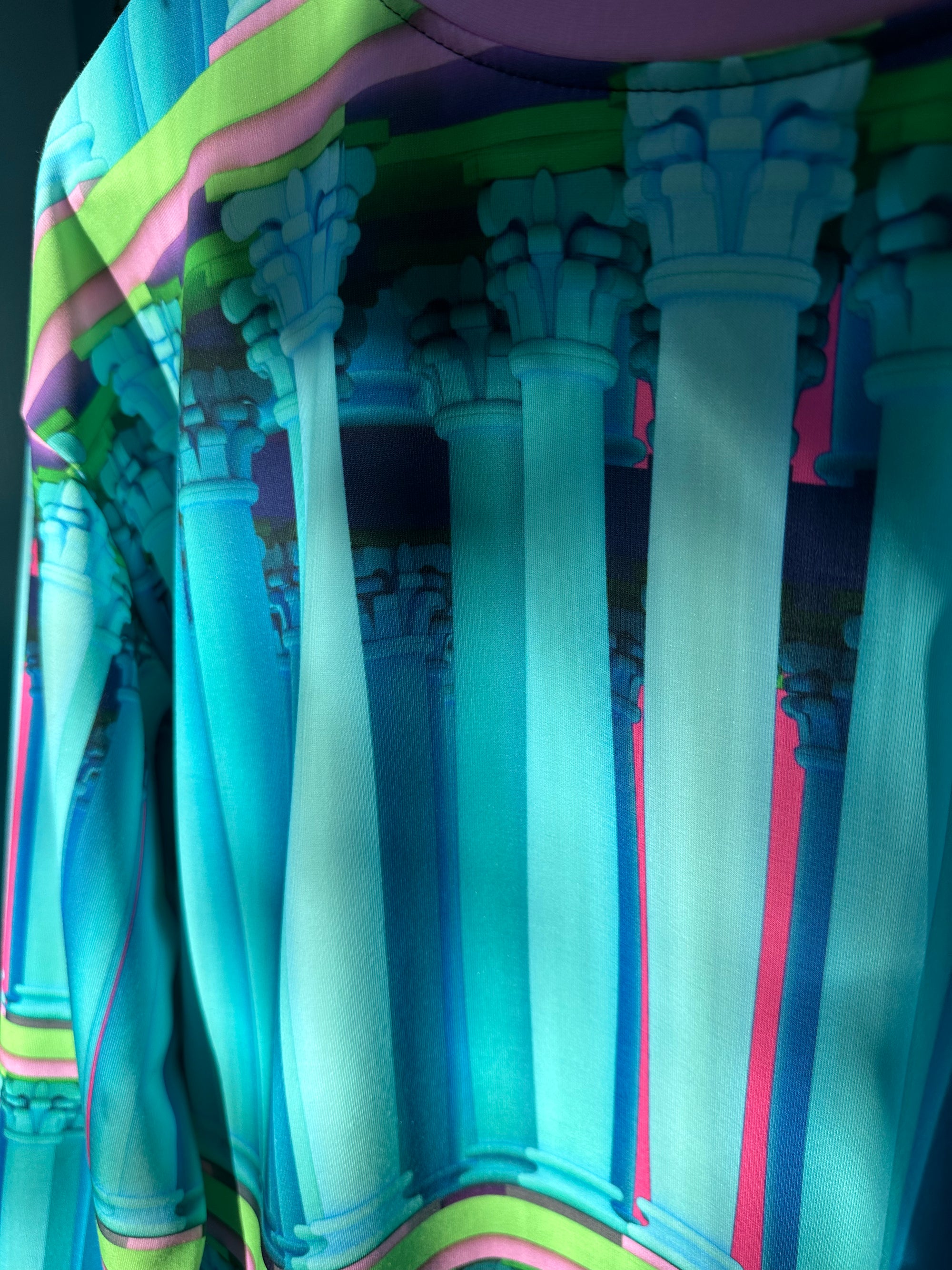 Corinthian Colonnade Blue Unisex Recycled Sweatshirt