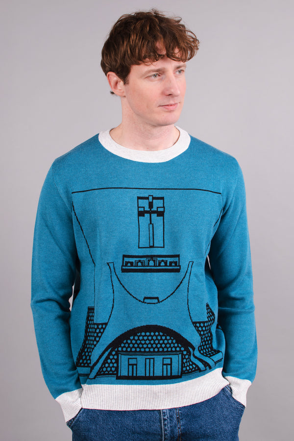 St John's Abbey Church Knitted Crew Neck Sweater