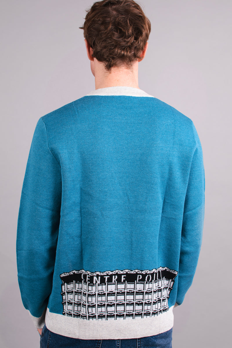 Centre Point Knitted Crew Neck Sweater