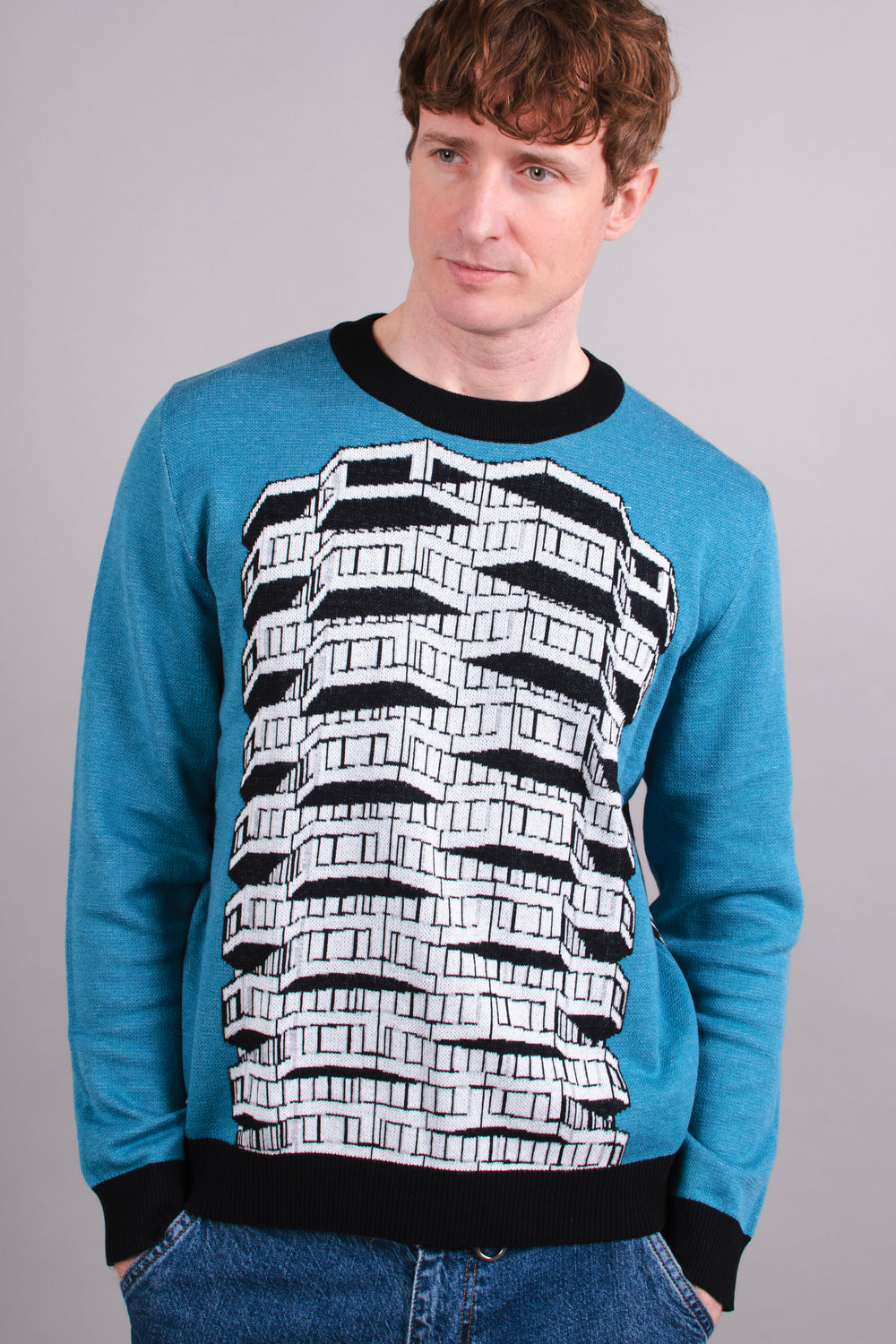 Number One Croydon Knitted Crew Neck Sweater