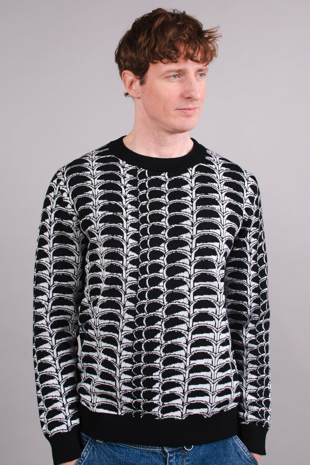 Marina City Knitted Crew Neck Sweater