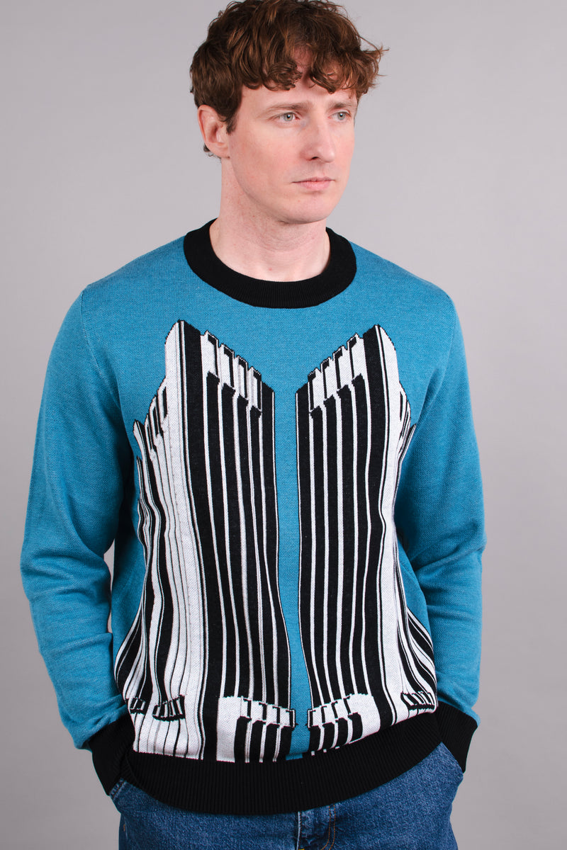 AT&T Long Lines Building Knitted Crew Neck Sweater