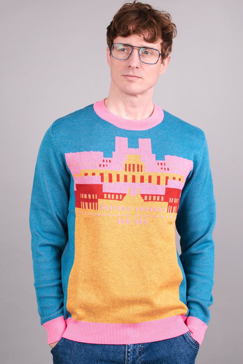 MI6 Building Knitted Crew Neck Sweater