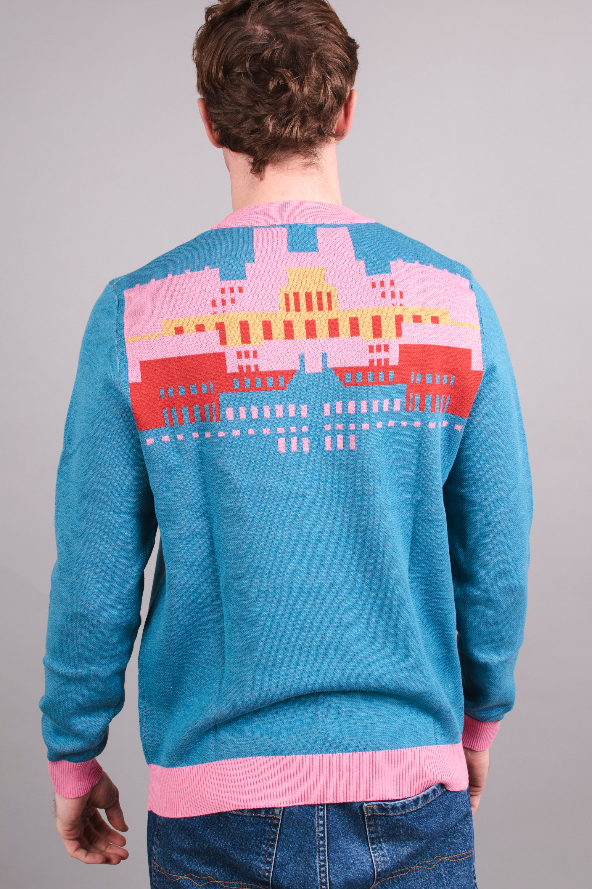 MI6 Building Knitted Crew Neck Sweater