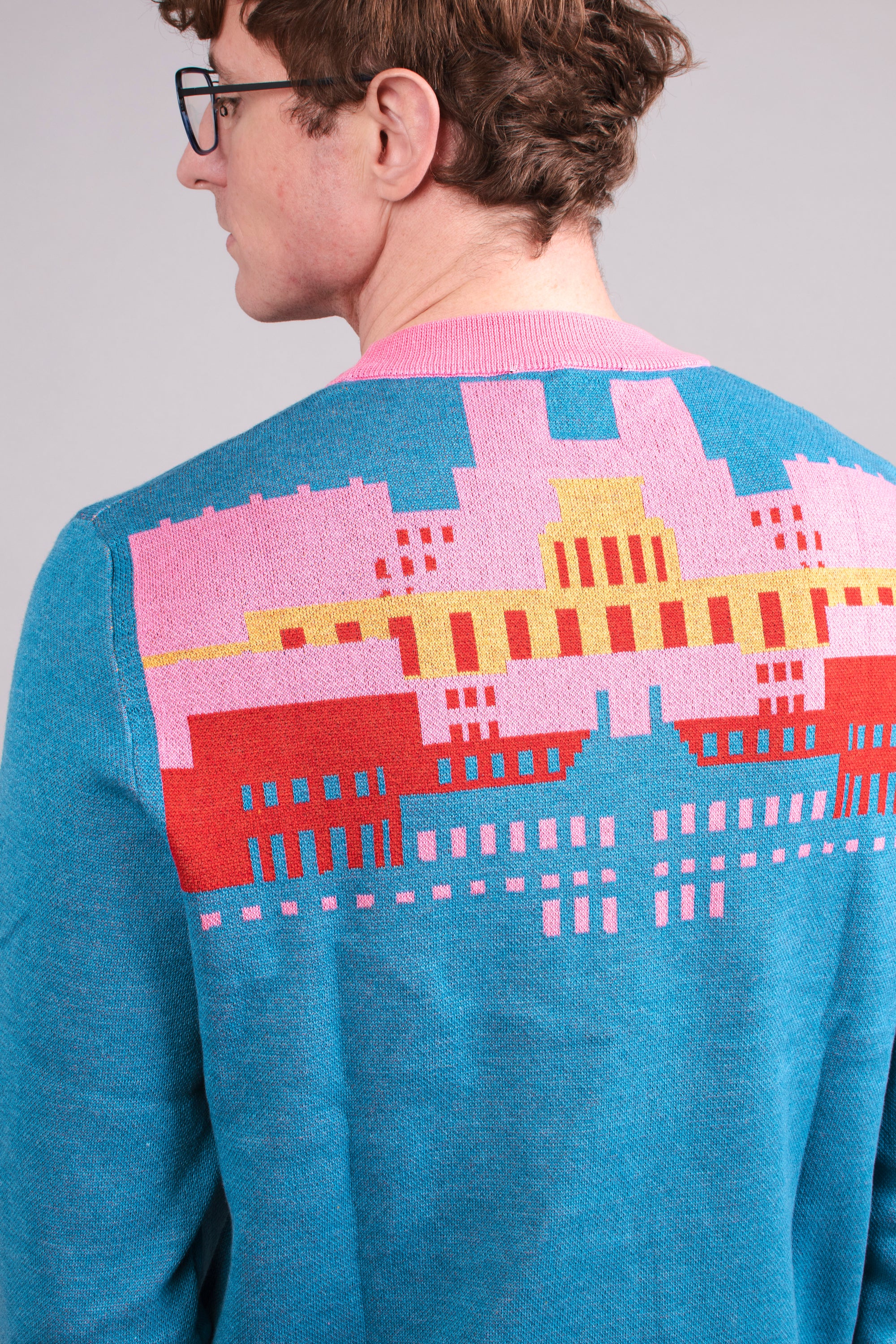 MI6 Building Knitted Crew Neck Sweater