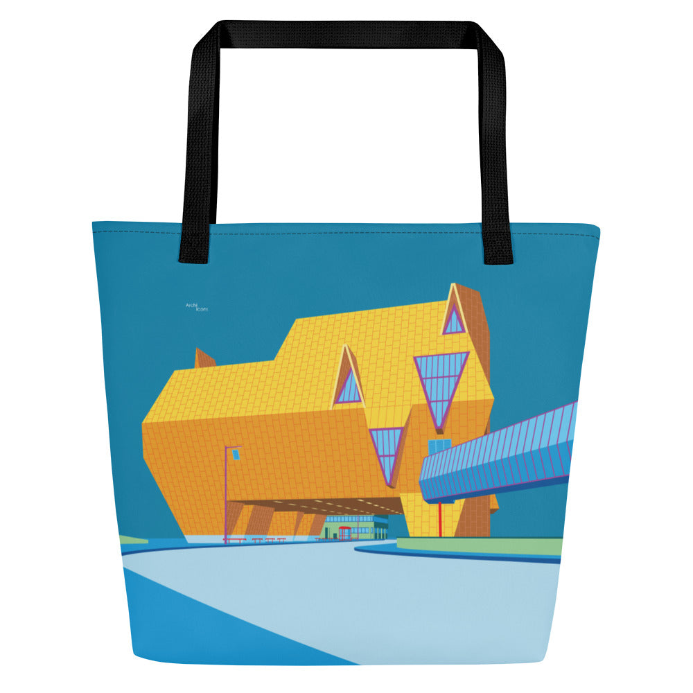 Elephant Building Coventry Large Tote Bags