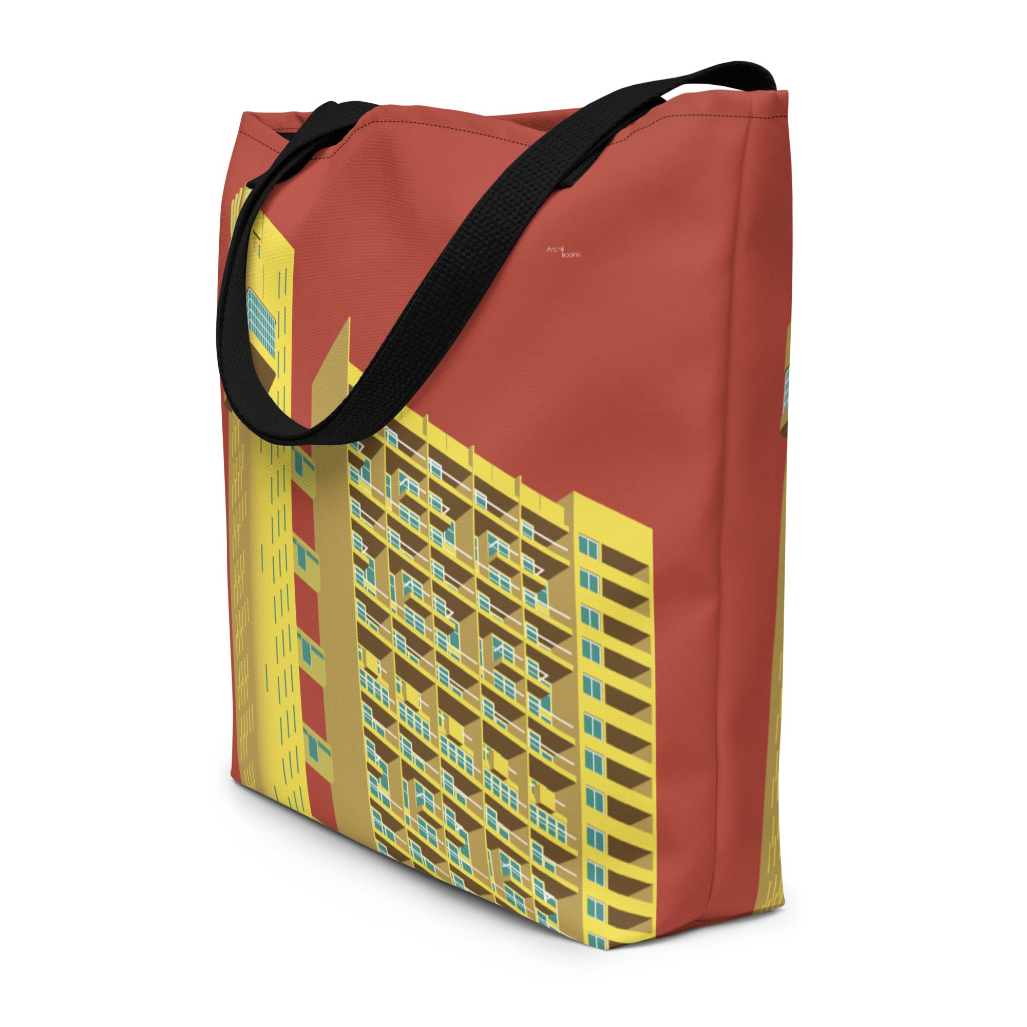 Trellick Tower Large Tote Bags