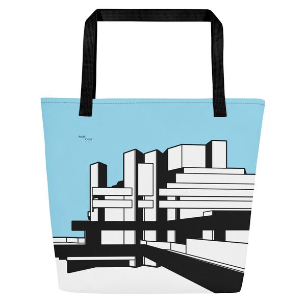 National Theatre West View Large Tote Bag With Pocket