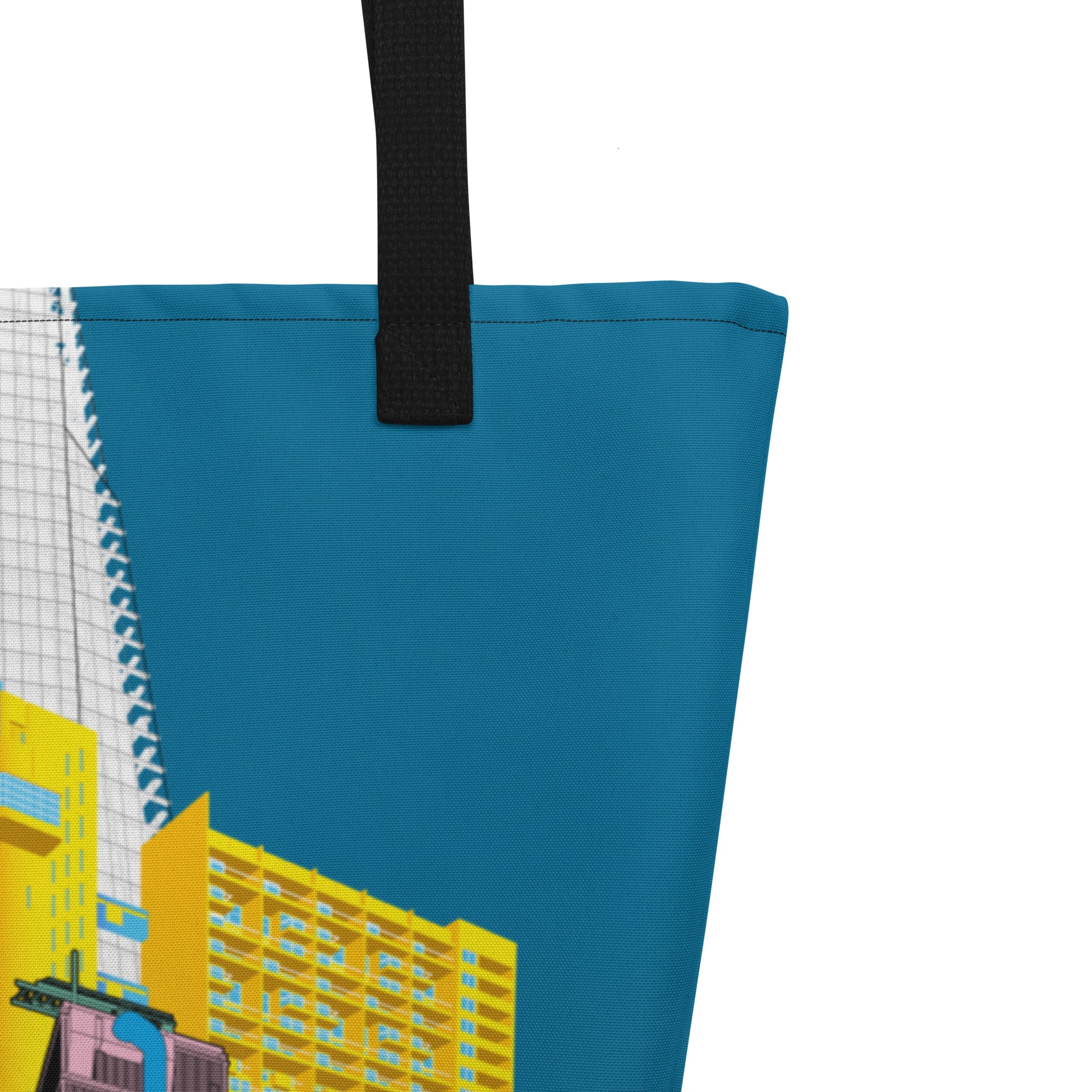 London Skyline Large Tote Bag With Pocket