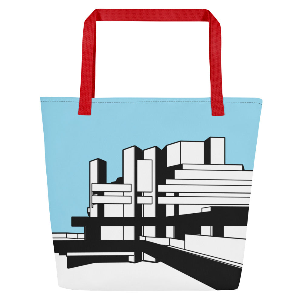 National Theatre West View Large Tote Bag With Pocket