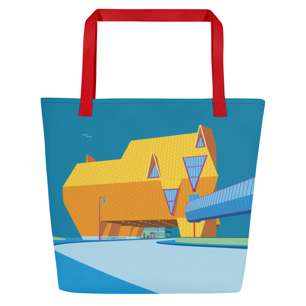 Elephant Building Coventry Large Tote Bags