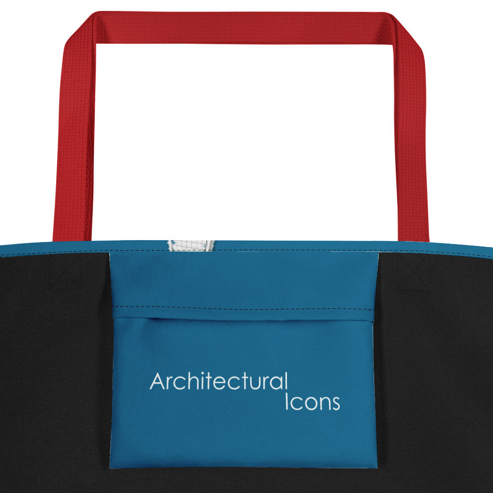 London Skyline Large Tote Bag With Pocket