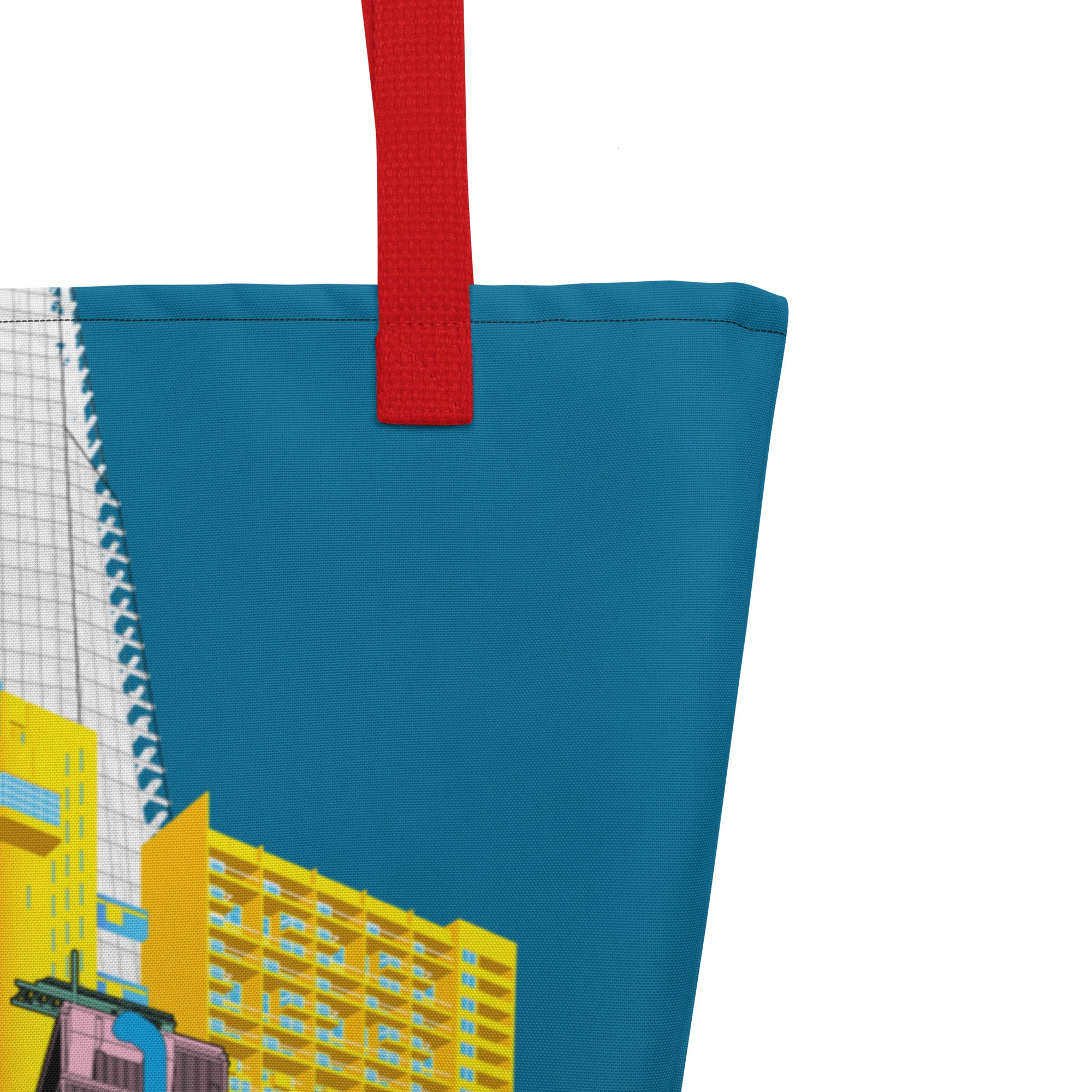 London Skyline Large Tote Bag With Pocket