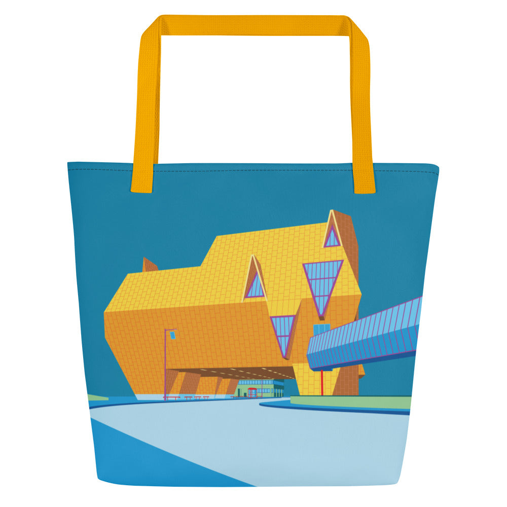 Elephant Building Coventry Large Tote Bags