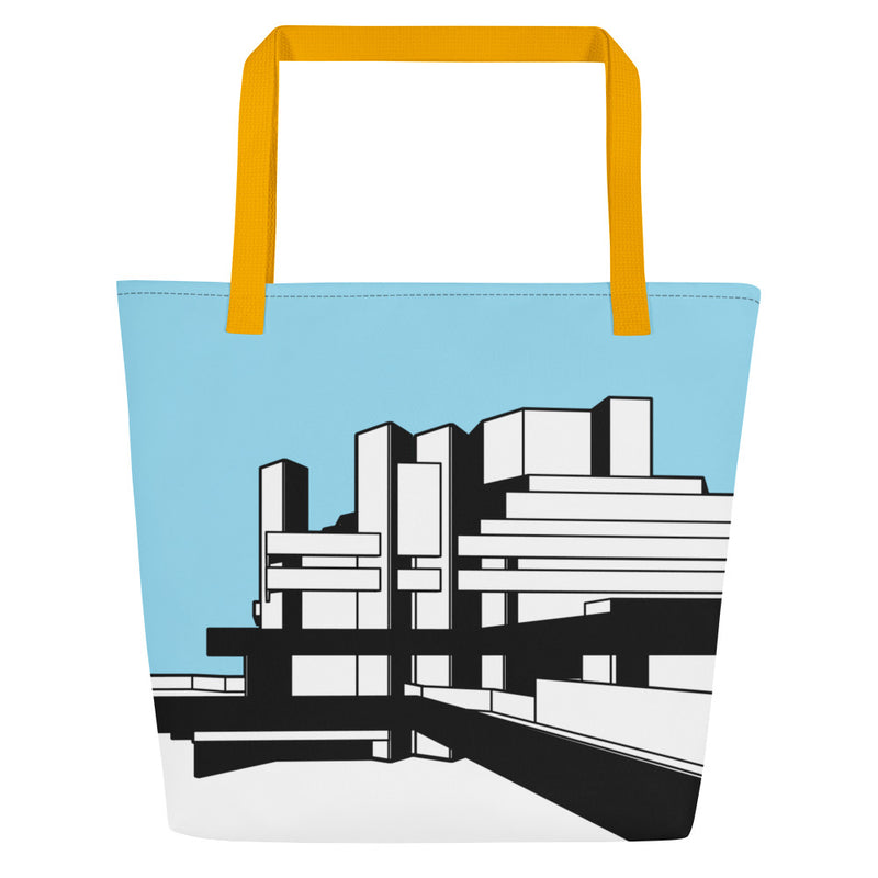 National Theatre West View Large Tote Bag With Pocket