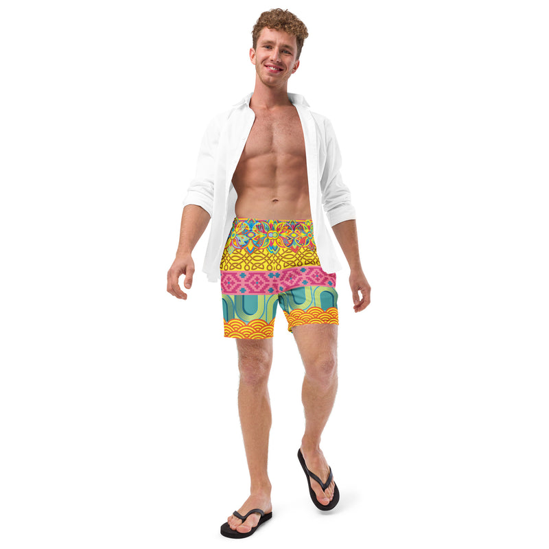 Mixed is Magnificent Men's Swim Trunks