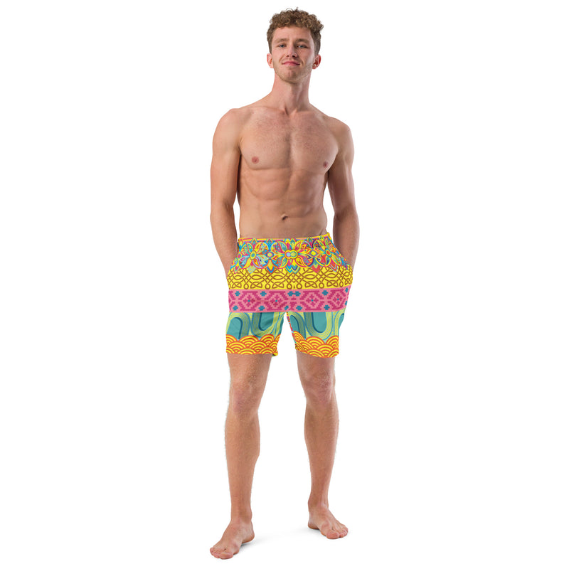 Mixed is Magnificent Men's Swim Trunks