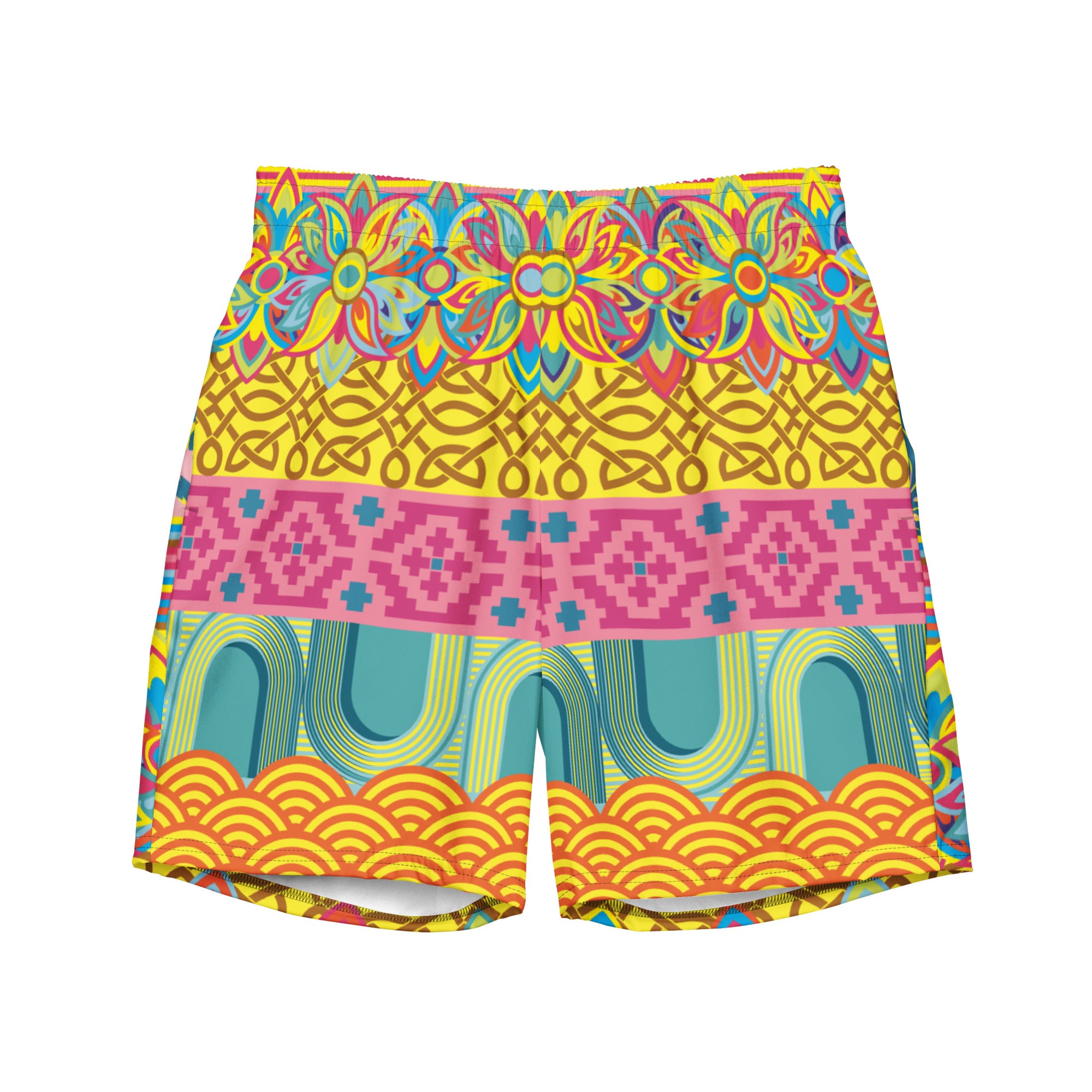 Mixed is Magnificent Men's Swim Trunks