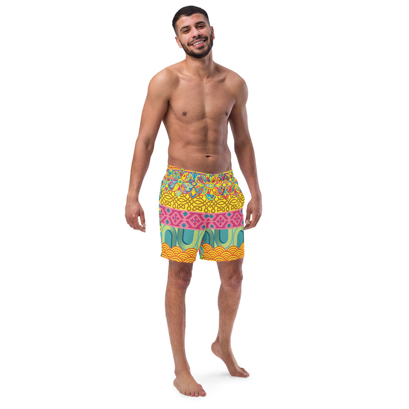 Mixed is Magnificent Men's Swim Trunks