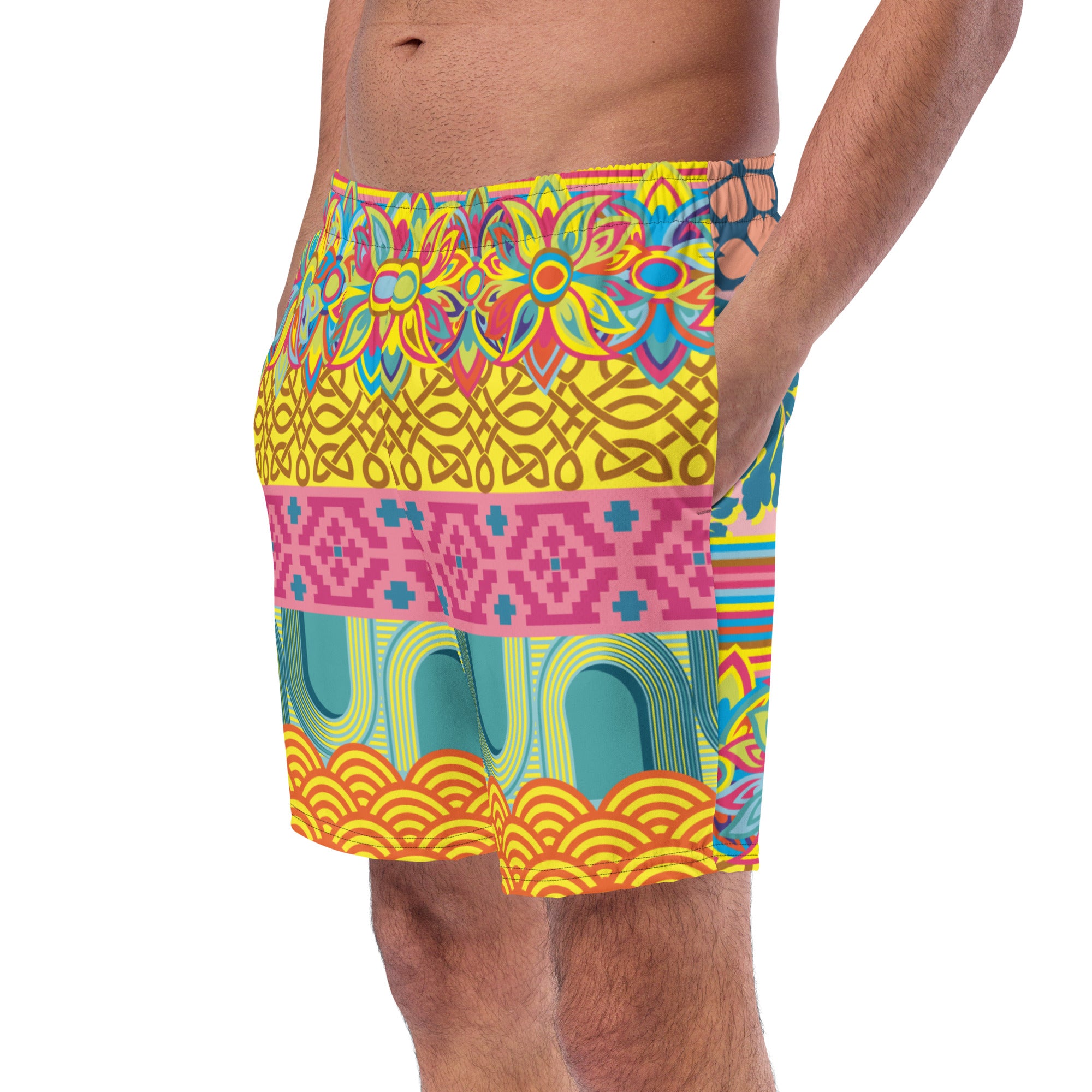 Mixed is Magnificent Men's Swim Trunks