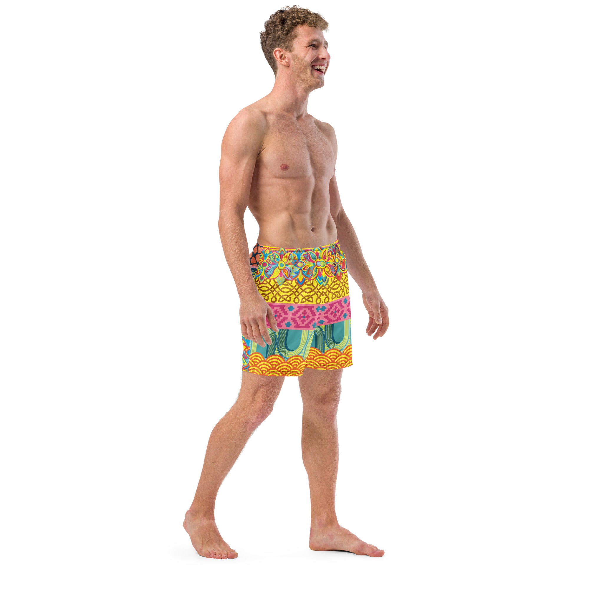 Mixed is Magnificent Men's Swim Trunks