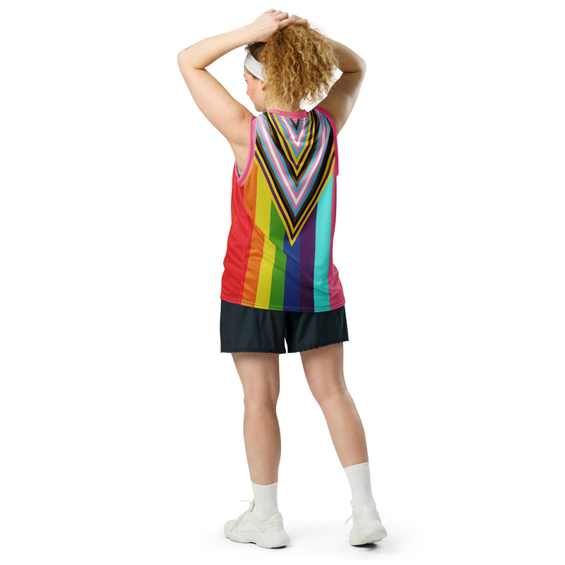 Pride Recycled Unisex Sleeveless Sports Jersey