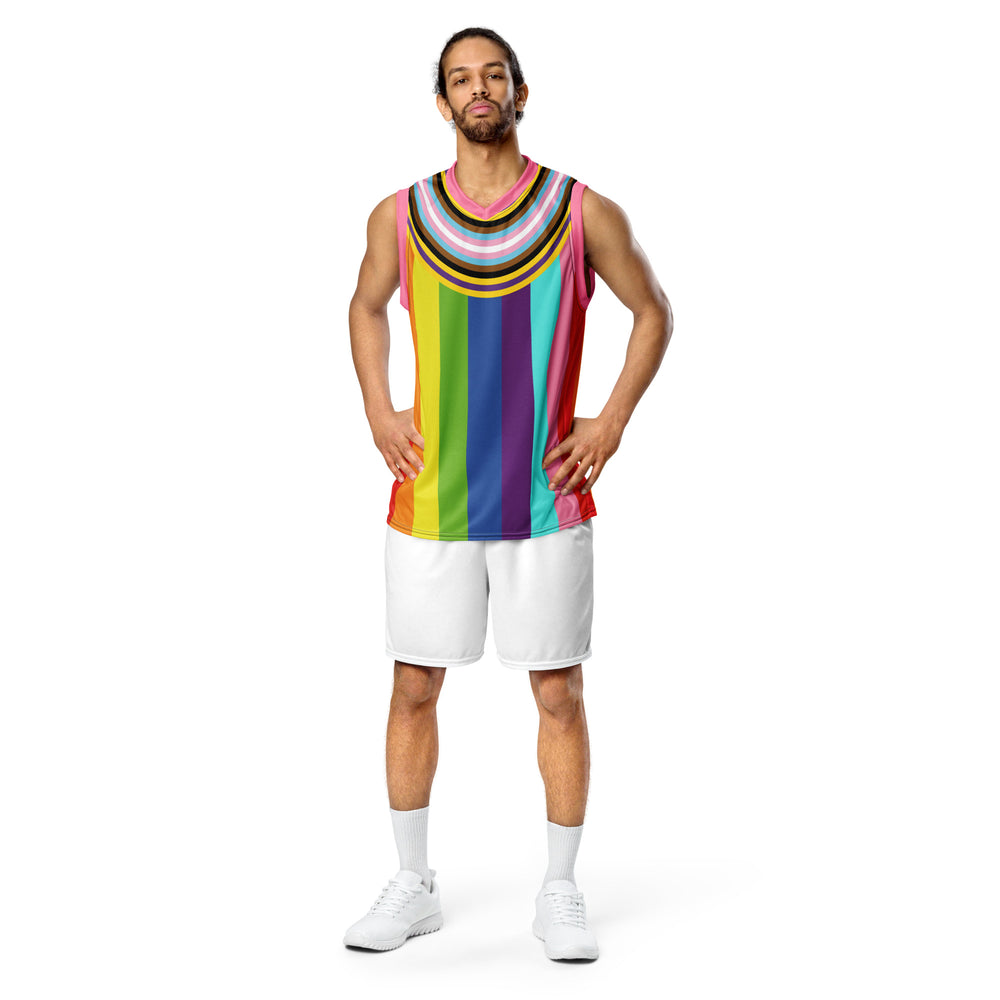 Pride Recycled Unisex Sleeveless Sports Jersey