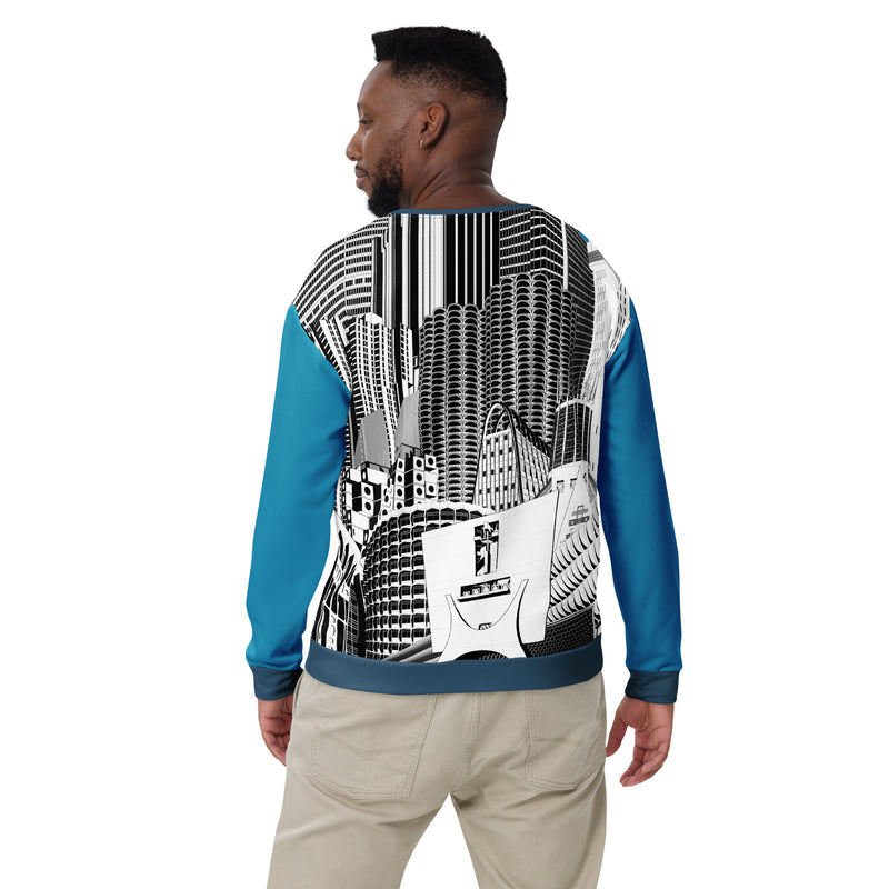 Brutalist Architecture Recycled Unisex Sweatshirt