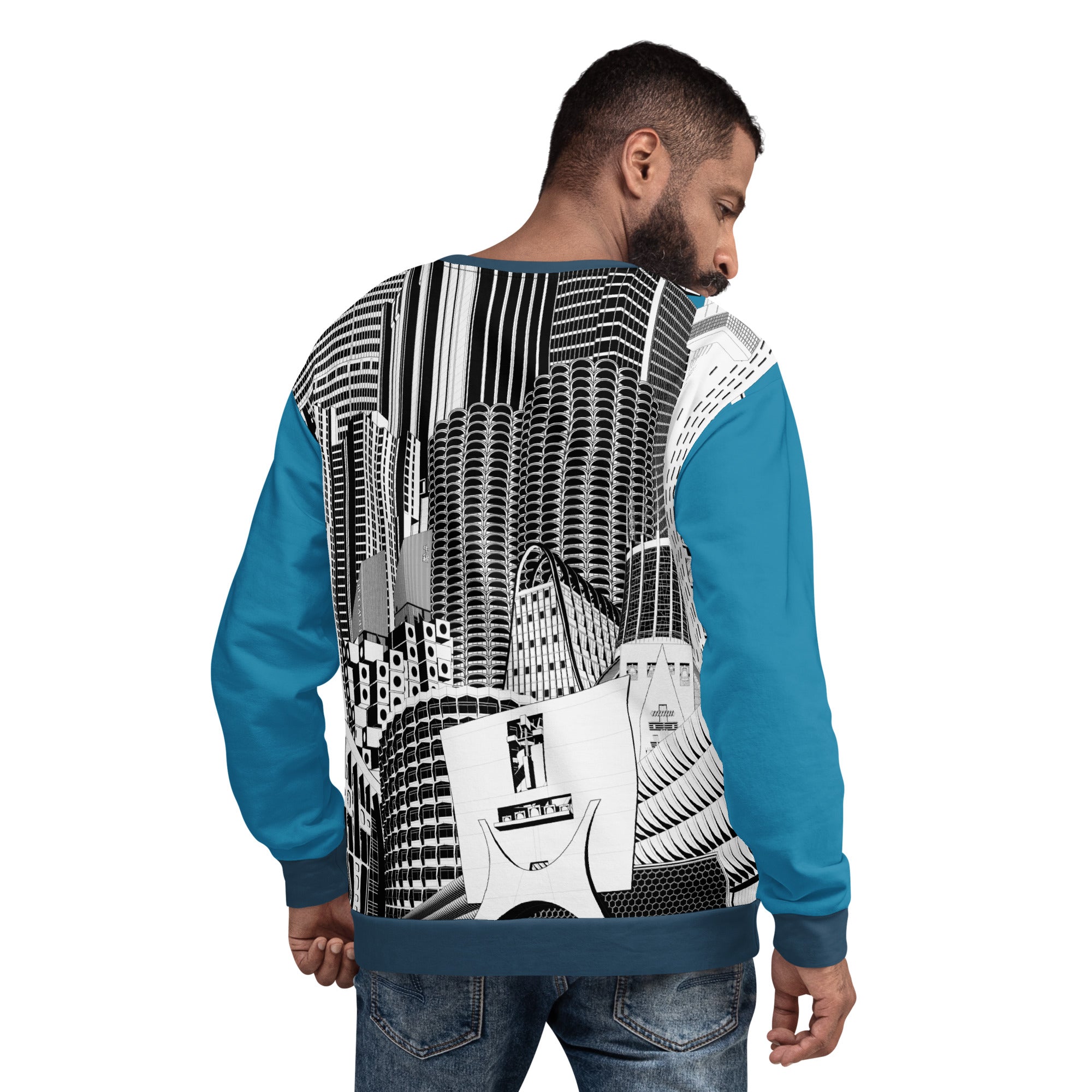 Brutalist Architecture Recycled Unisex Sweatshirt