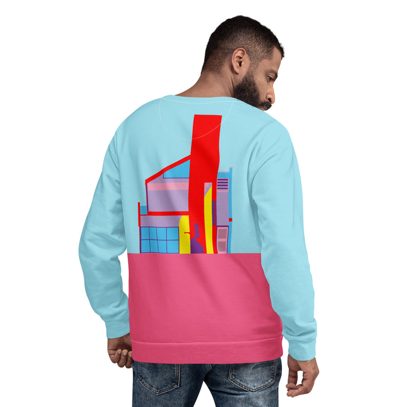 Vanna Venturi House  Recycled Unisex Sweatshirt