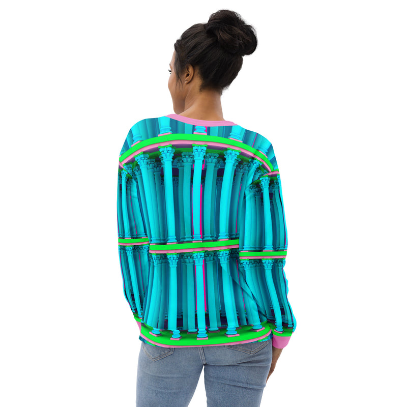 Corinthian Colonnade Blue Unisex Recycled Sweatshirt