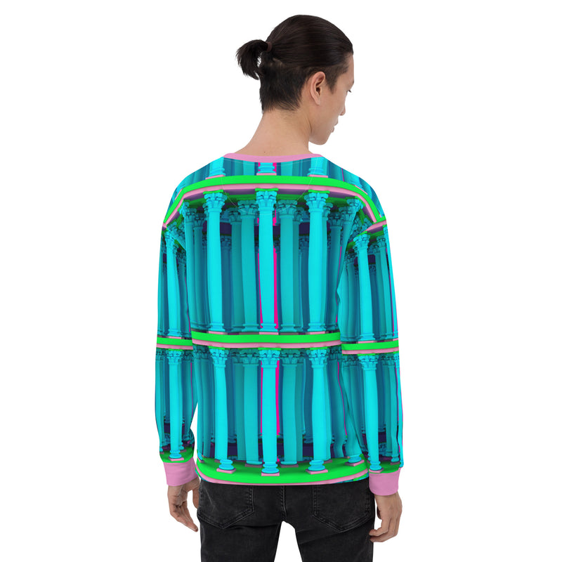 Corinthian Colonnade Blue Unisex Recycled Sweatshirt