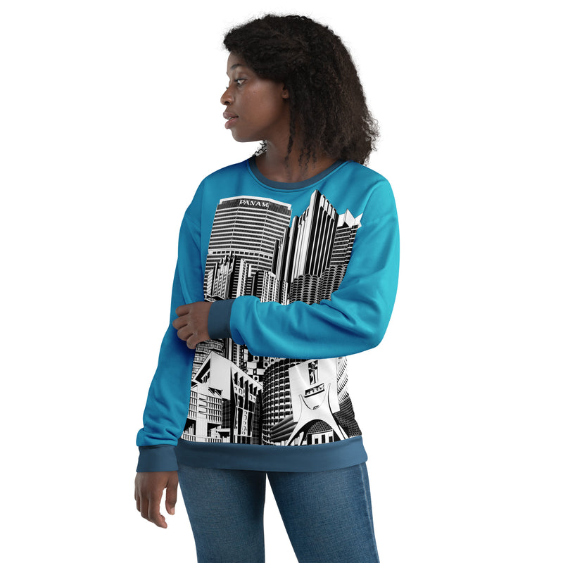 Brutalist Architecture Recycled Unisex Sweatshirt